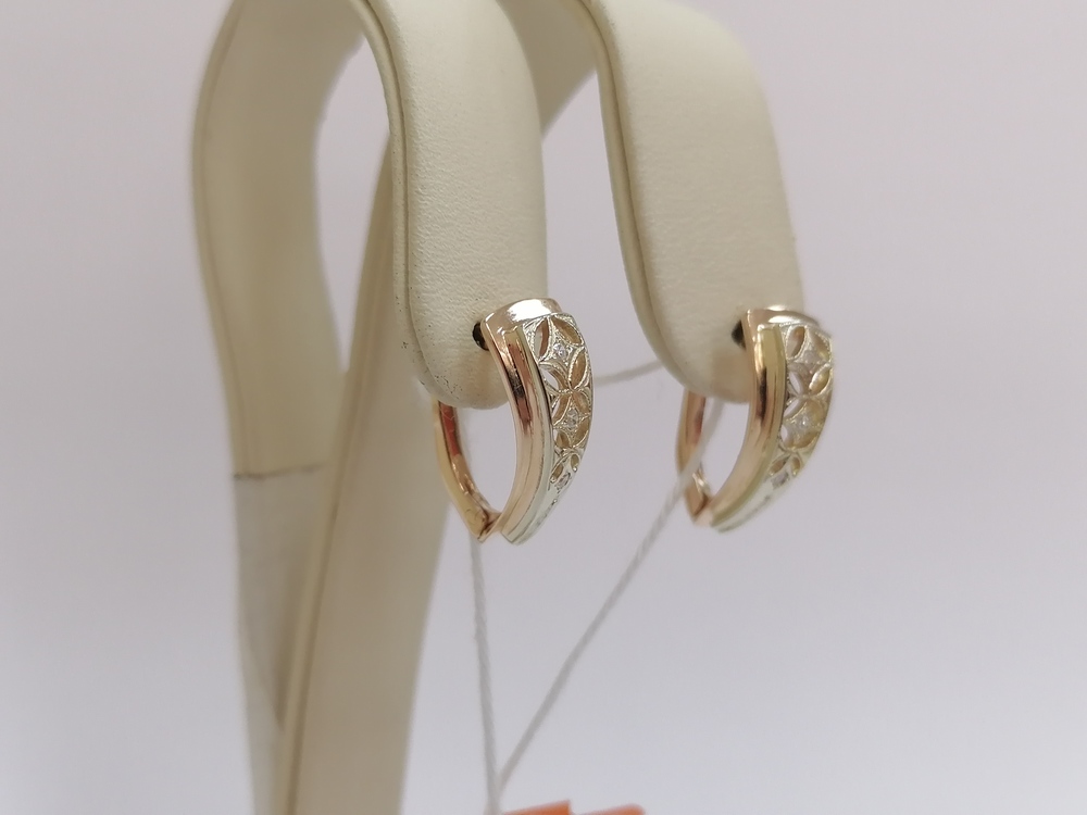 СКМИ585 СЕРЬГИ С КАМНЯМИ (Au 585)