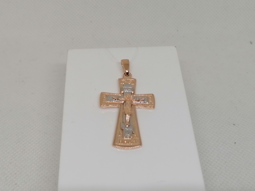 ПОДВЕСКА КРЕСТ без камня (Au 585)