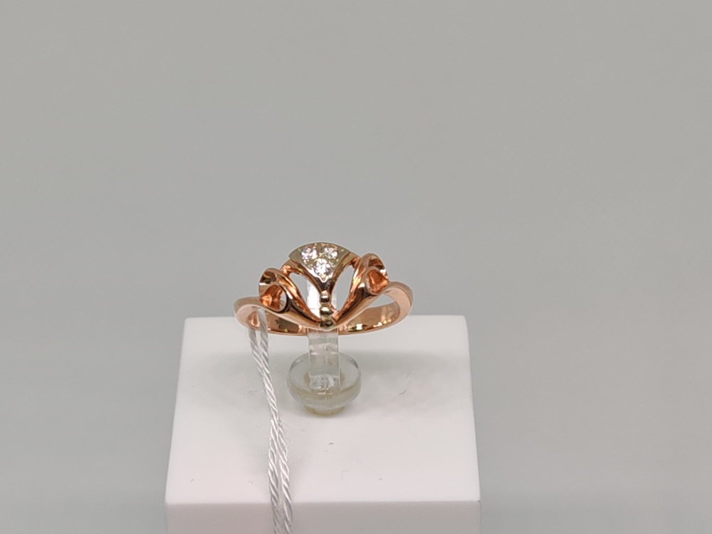 КОЛКМИ585 КОЛЬЦО С КАМНЯМИ (Au 585)