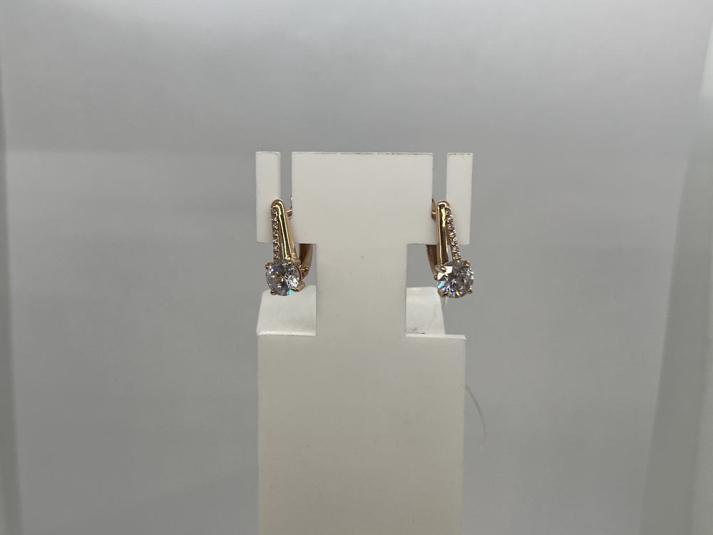 СЕРЬГИ С КАМНЯМИ (Au 585)