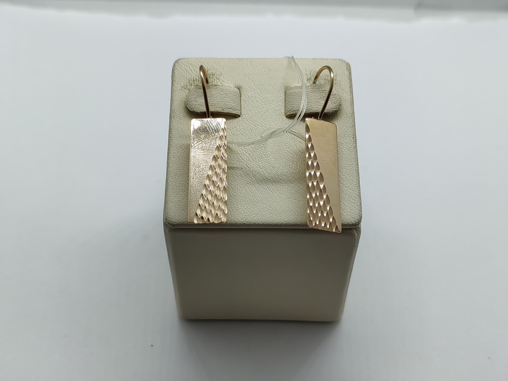 СЕРЬГИ ПЕТЕЛЬКА без камня (Au 585)