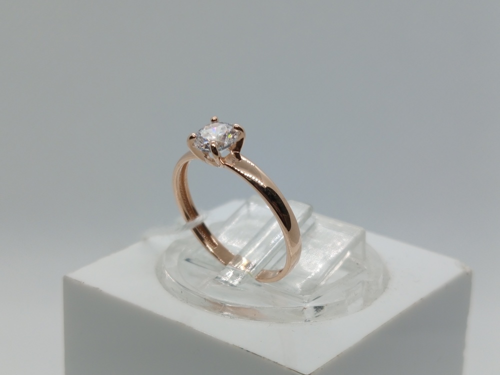 КОЛКМ585 КОЛЬЦО С КАМНЕМ (Au 585) КОЛКМ585 КОЛЬЦО С КАМНЕМ (Au 585)