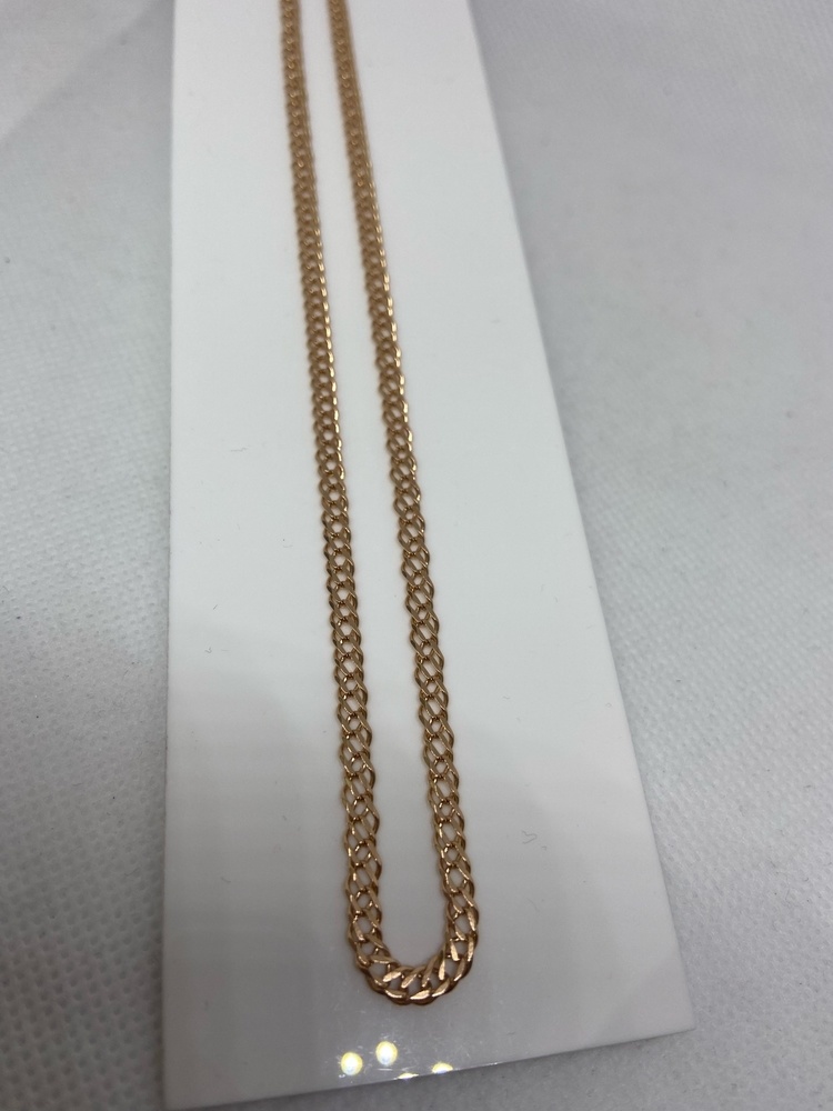 ЦЕПЬ ПОЛНОВЕСНАЯ Ромб двойной (Au 585)