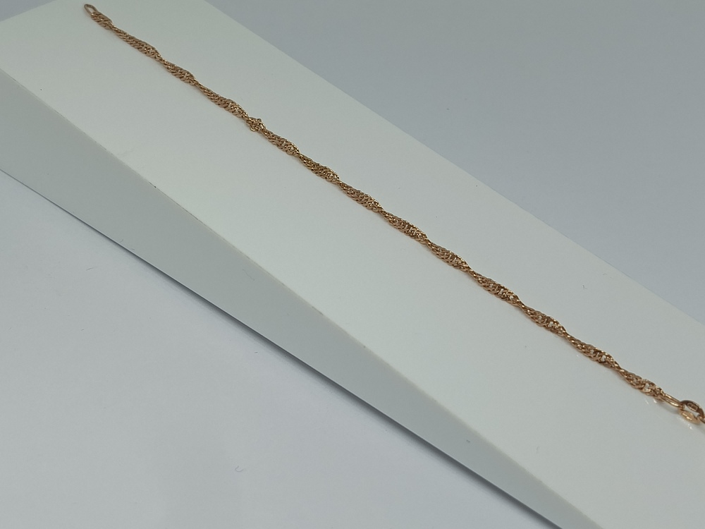 БРАСЛЕТ ПУСТОТЕЛЫЙ Сингапур Au 585