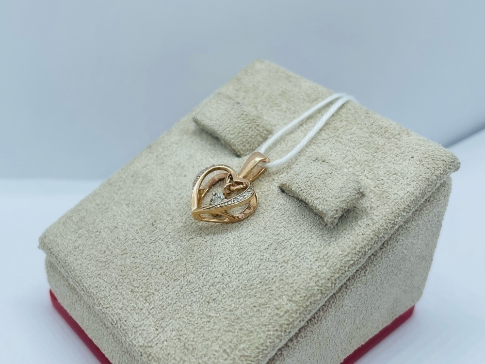 ПОДКМИ585 ПОДВЕСКА С КАМНЯМИ (Au 585)