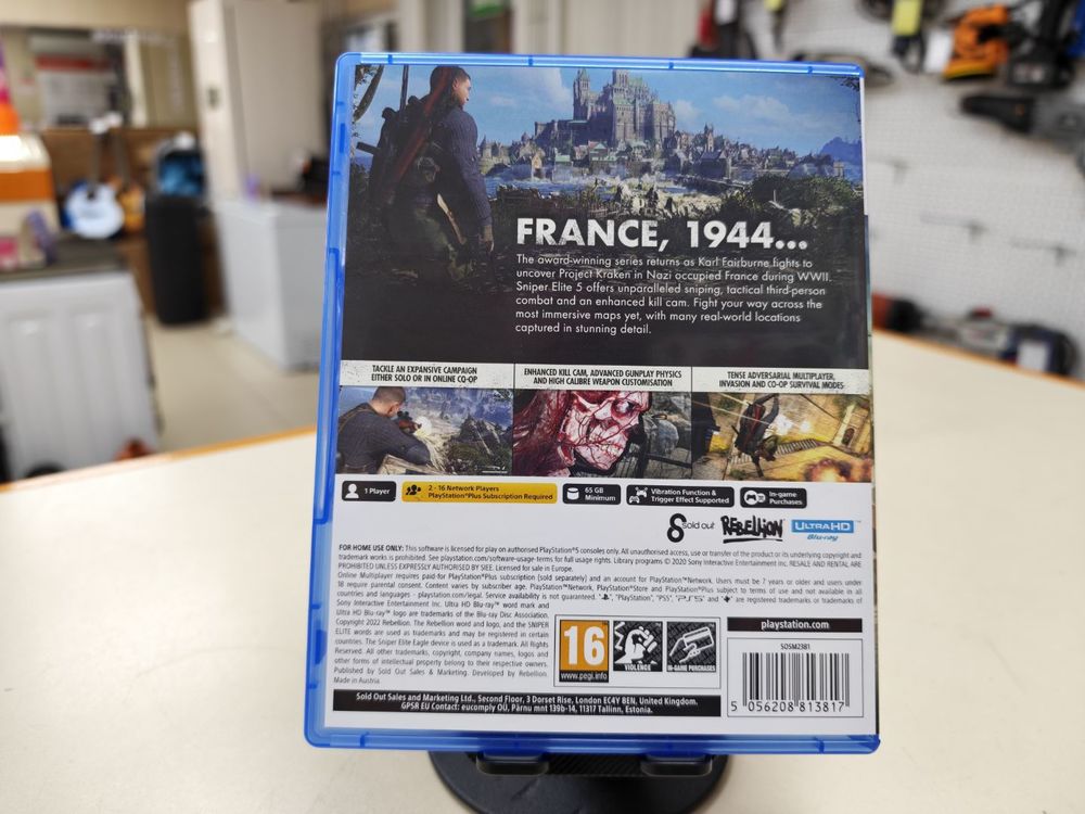Игра Playstation 5 Sniper Elite 5