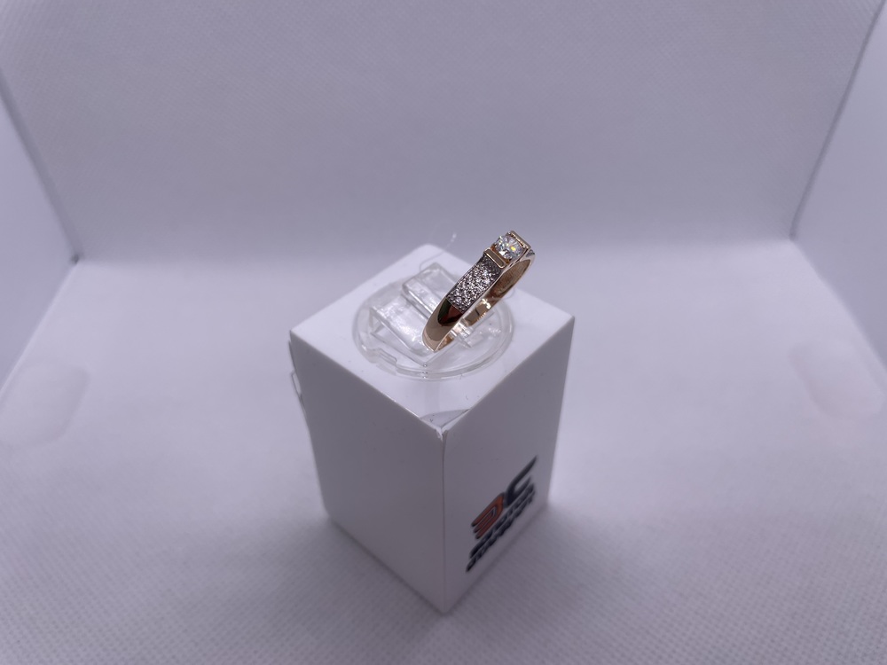 КОЛЬЦО С КАМНЯМИ (Au 585)