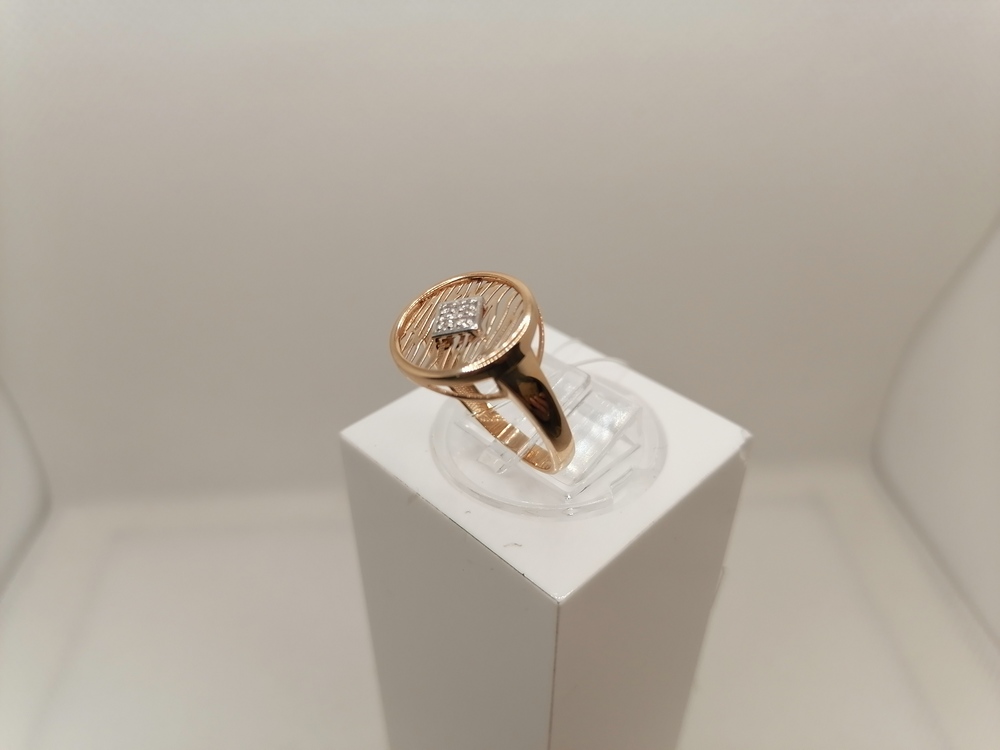 КОЛЬЦО С КАМНЯМИ (Au 585)