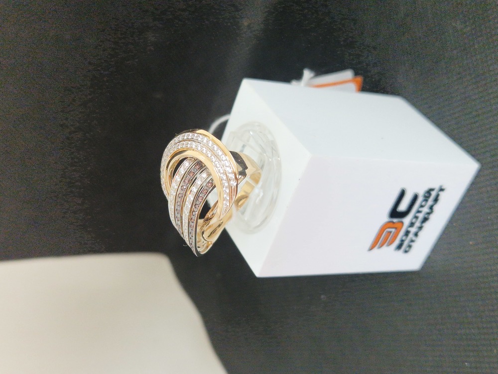 КОЛЬЦО С КАМНЯМИ (Au 585)