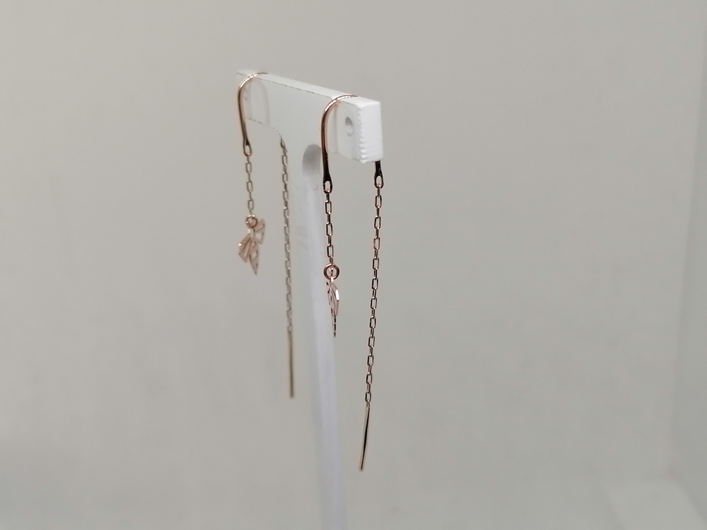 СЕРЬГИ ПРОДЕВКИ без камня (Au 585)