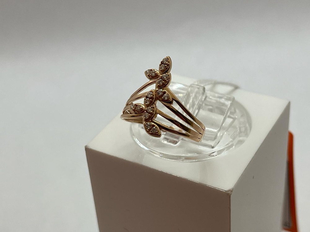 КОЛКМИ585 КОЛЬЦО С КАМНЯМИ (Au 585)