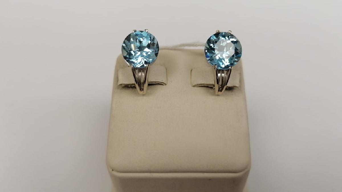 СЕРЬГИ С КАМНЕМ (Au 585)