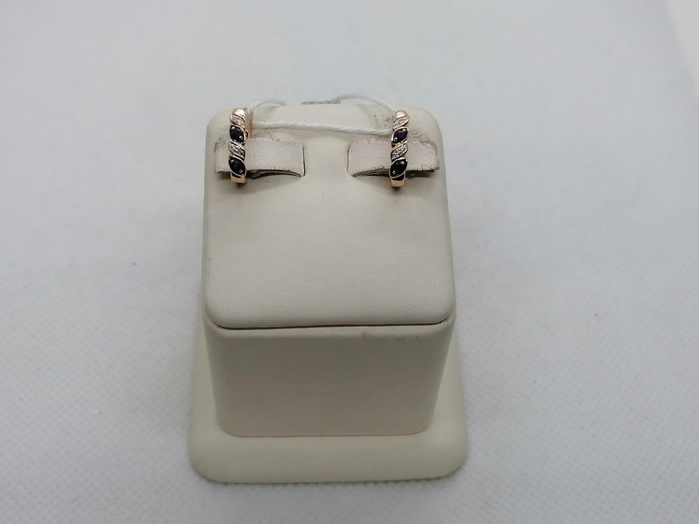 СКМИ585 СЕРЬГИ С КАМНЯМИ (Au 585)