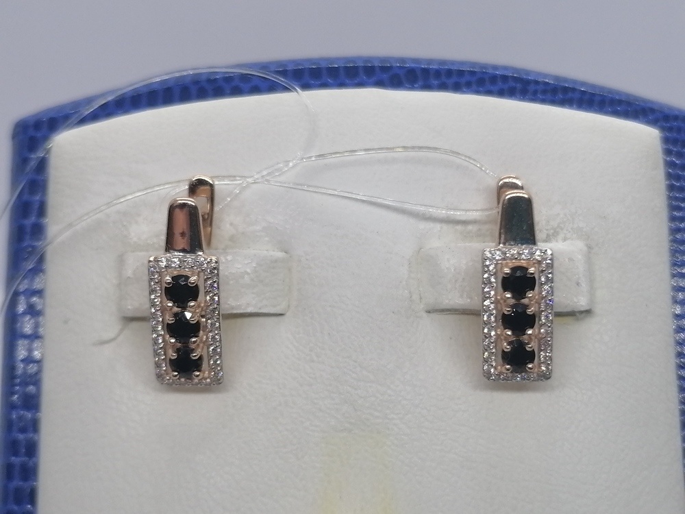 СЕРЬГИ С КАМНЯМИ (Au 585)