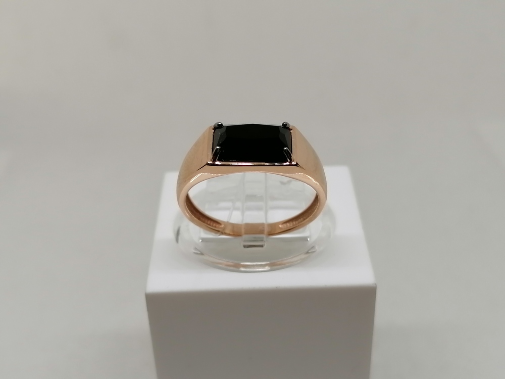 КОЛЬЦО ПЕЧАТКА Агат (Au 585)