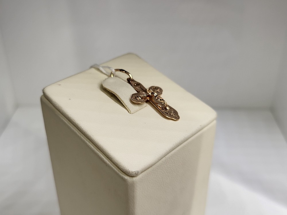 ПОДКБК585 ПОДВЕСКА КРЕСТ БЕЗ КАМНЯ (Au 585)