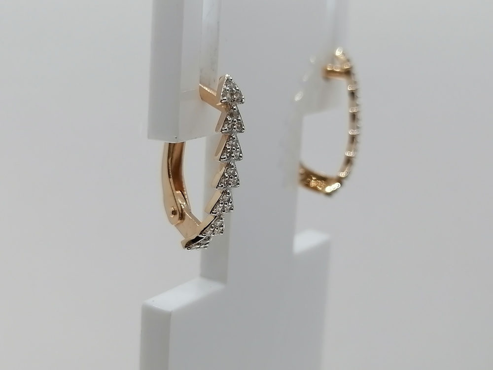 СЕРЬГИ С КАМНЯМИ (Au 585)