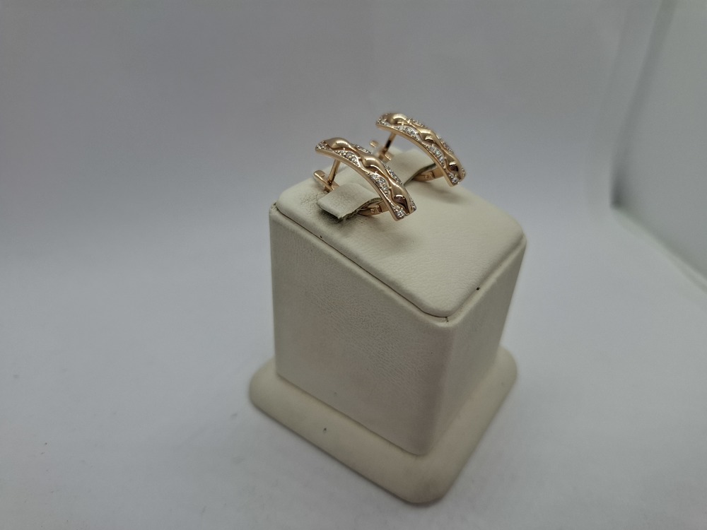 СКМИ585 СЕРЬГИ С КАМНЯМИ (Au 585)