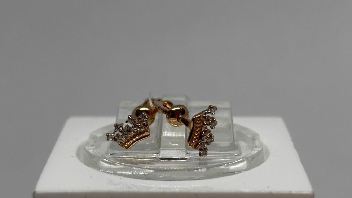 СПУС585 СЕРЬГИ ПУСЕТЫ (Au 585)