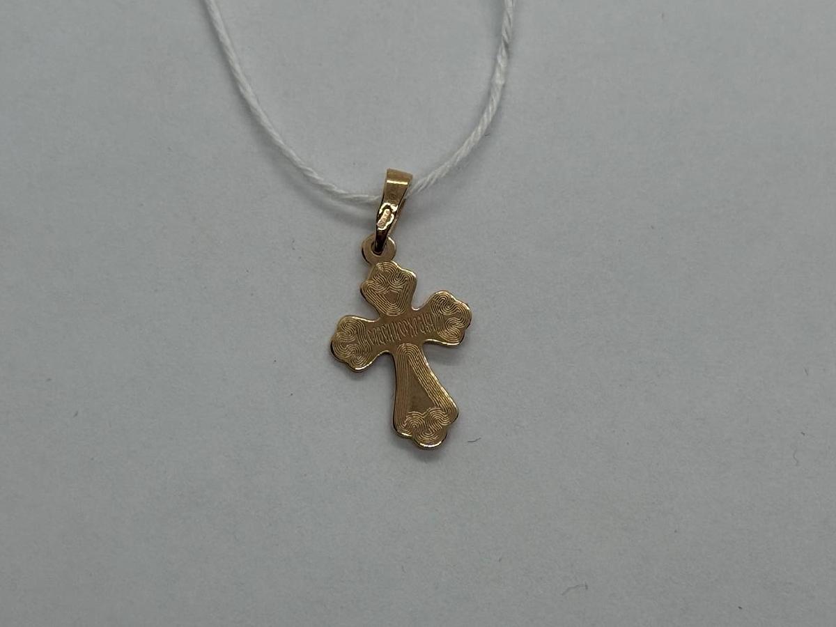 ПОДКБК585 ПОДВЕСКА КРЕСТ БЕЗ КАМНЯ (Au 585)