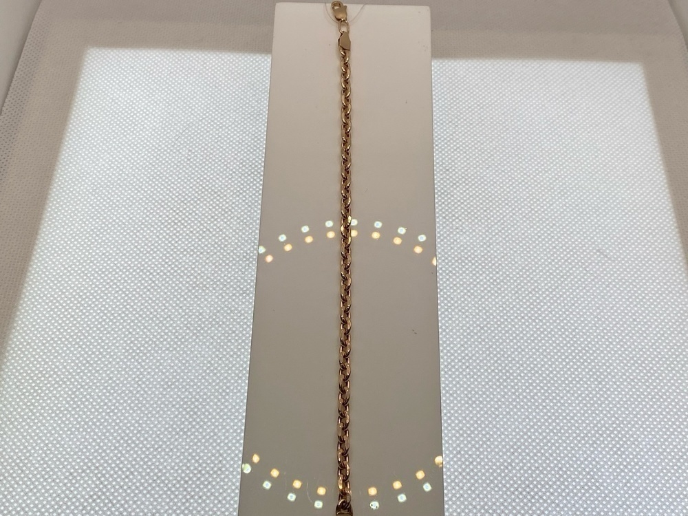 БРАСЛЕТ ПУСТОТЕЛЫЙ Якорное (Au 585)