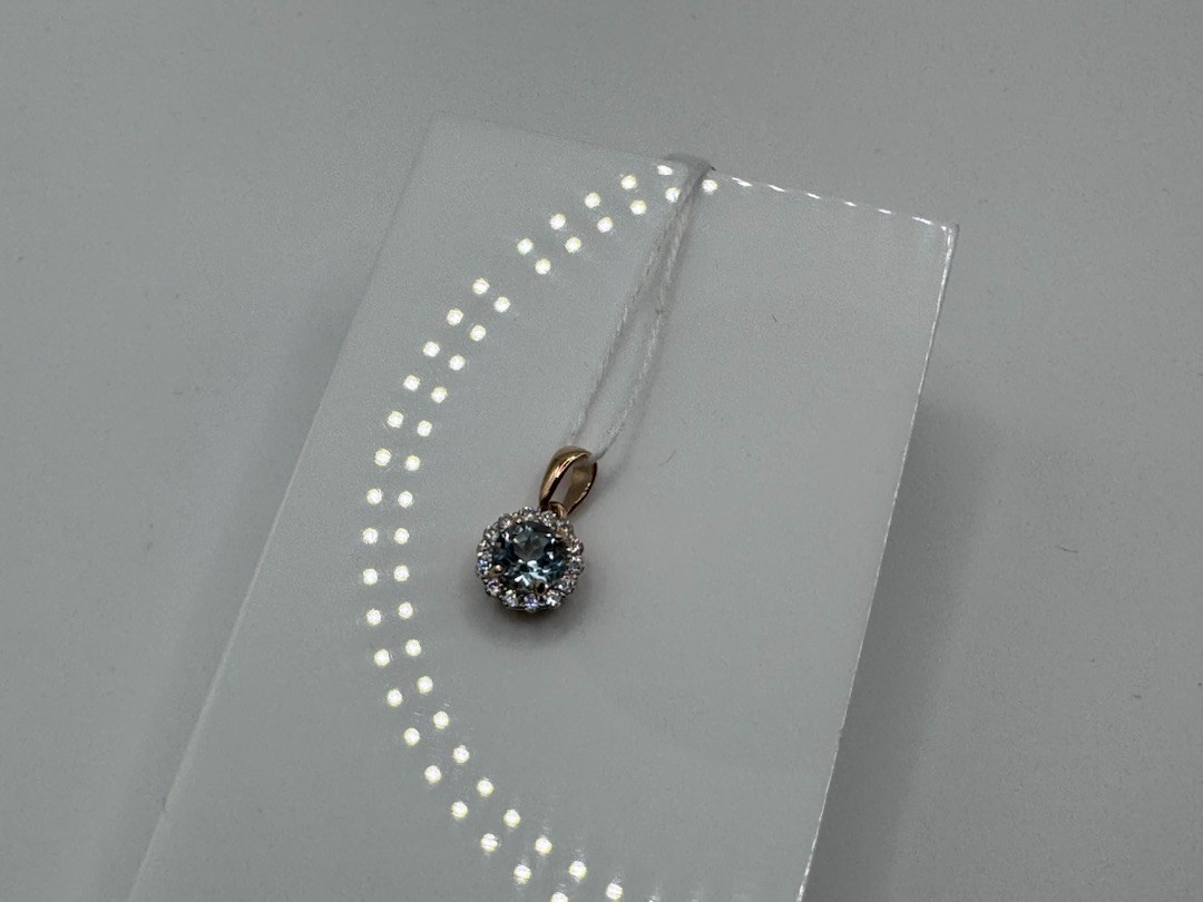 ПОДКМИ585 ПОДВЕСКА С КАМНЯМИ (Au 585)