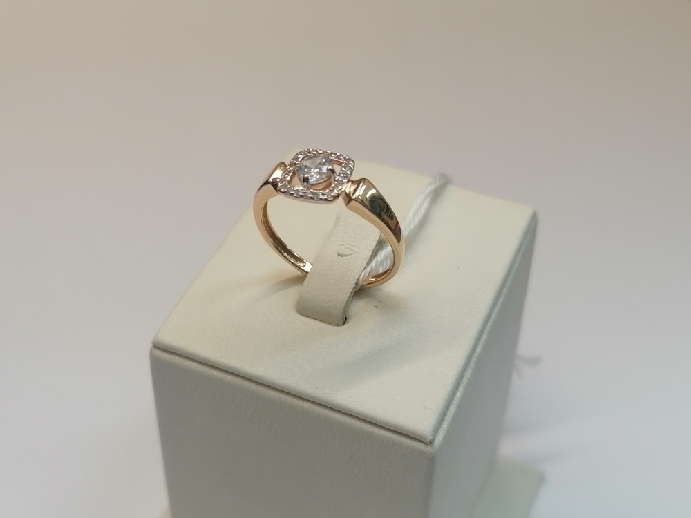 КОЛКМИ585 КОЛЬЦО С КАМНЯМИ (Au 585)