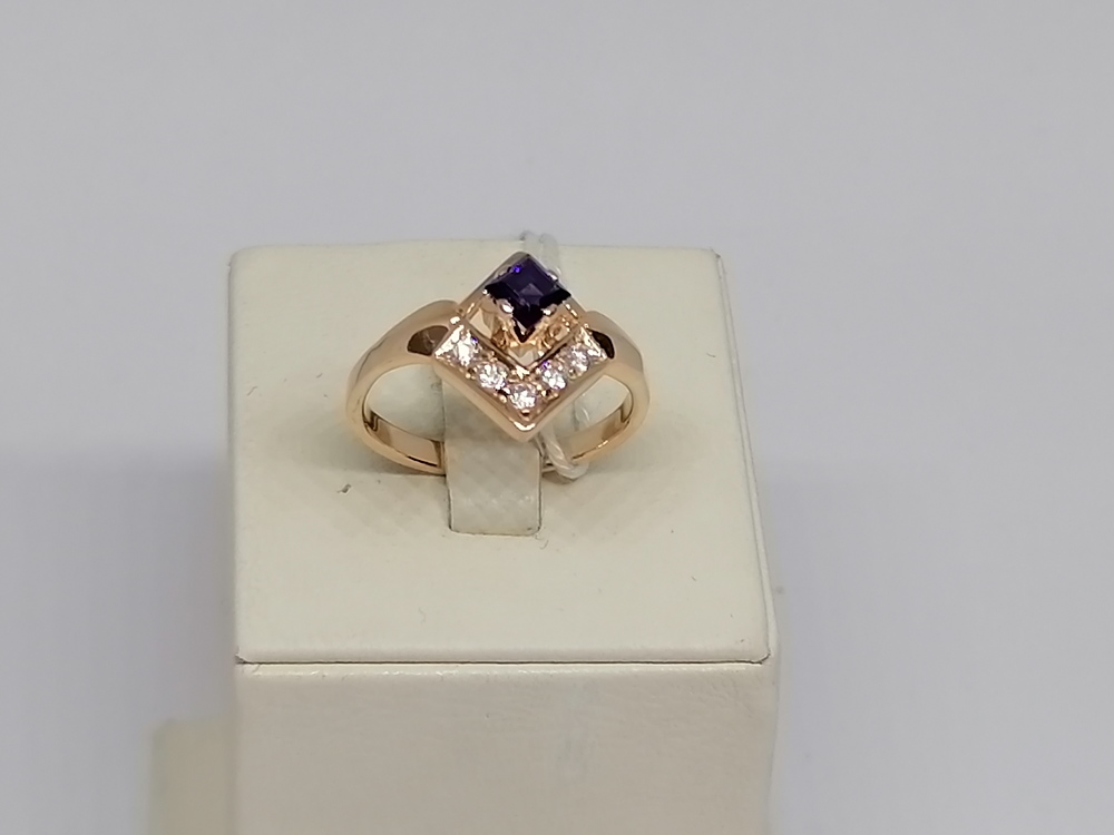 КОЛКМИ585 КОЛЬЦО С КАМНЯМИ (Au 585)