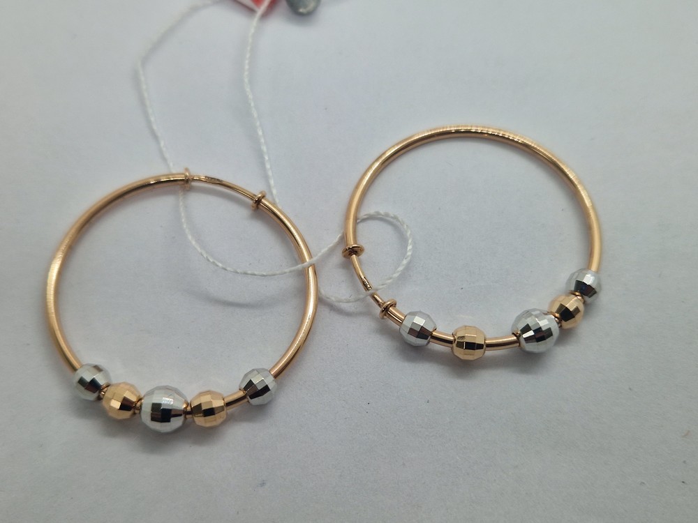 СЕРЬГИ КОНГО без камня (Au 585)