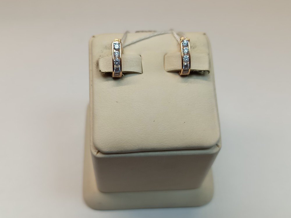 СКМИ585 СЕРЬГИ С КАМНЯМИ (Au 585)