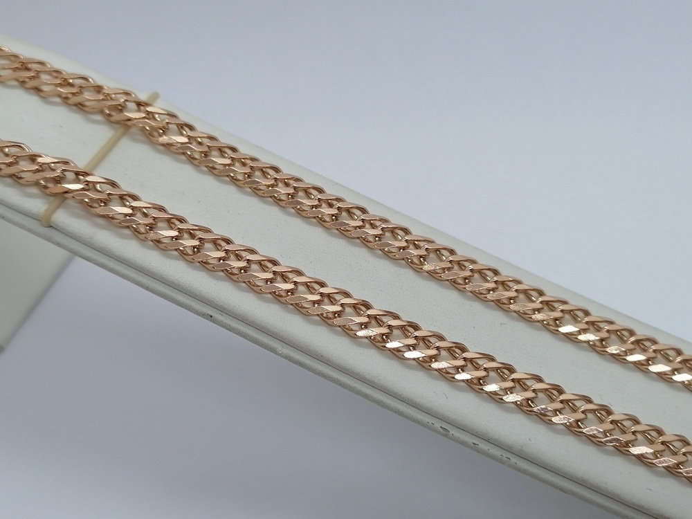 ЦЕПЬ ПОЛНОВЕСНАЯ Ромб двойной (Au 585)