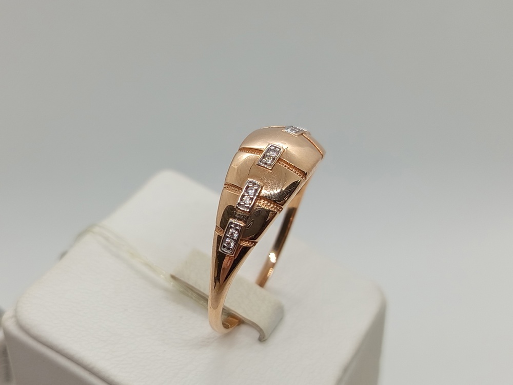 КОЛЬЦО С КАМНЯМИ (Au 585)