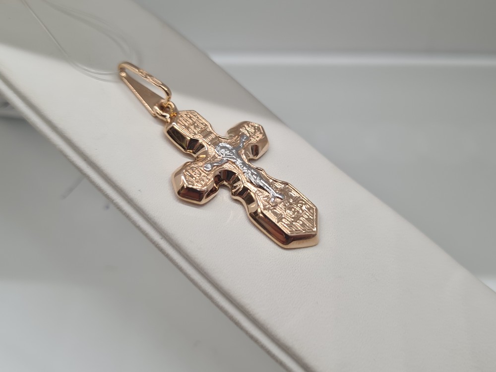 ПОДВЕСКА КРЕСТ без камня (Au 585)