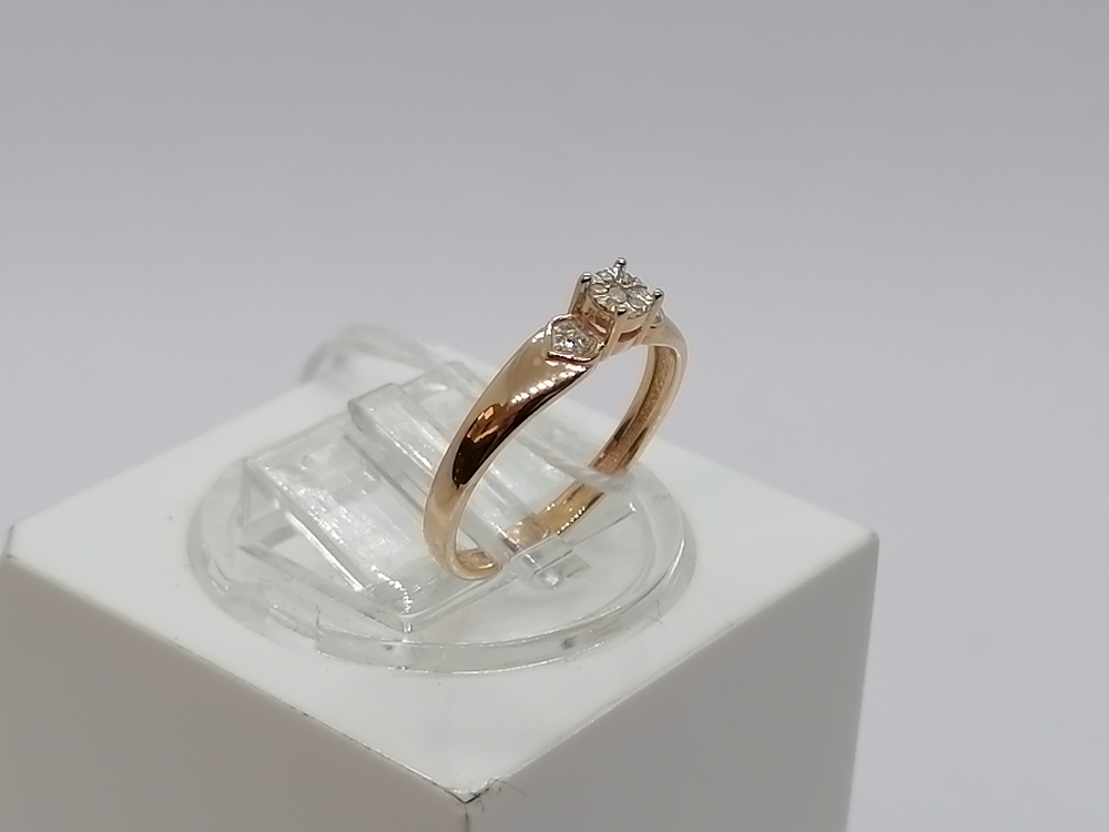 КОЛЬЦО БРИЛЛИАНТ Au 585