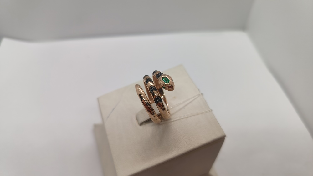 КОЛЬЦО С КАМНЯМИ (Au 585)