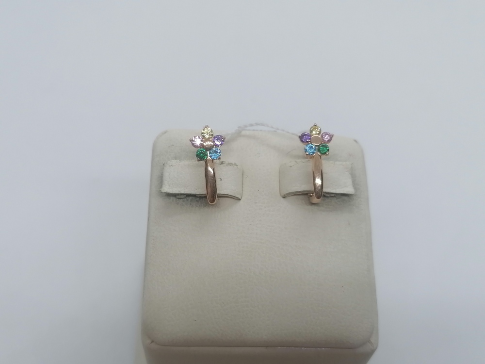 СЕРЬГИ С КАМНЯМИ (Au 585)