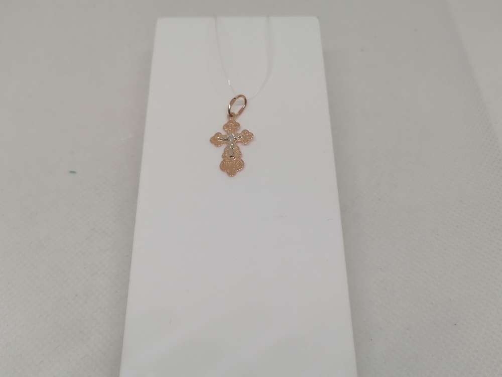 00-63-0094-00 ПОДВЕСКА КРЕСТ без камня (Au 585)