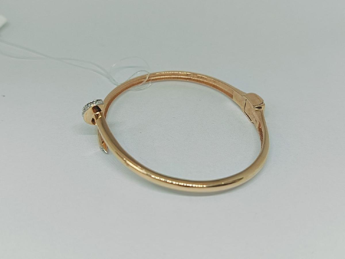 БРАСЛЕТ ЖЕСТКИЙ с камнями (Au 585)