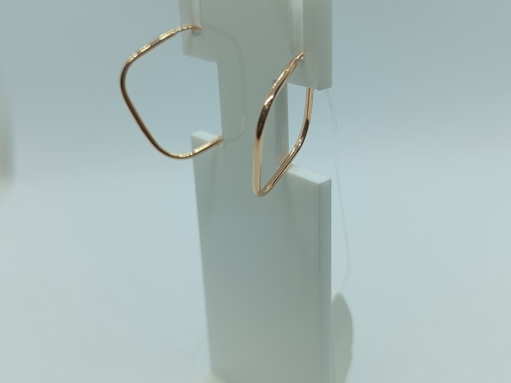 00-62-0093-00 СЕРЬГИ БЕЗ КАМНЯ (Au 585)