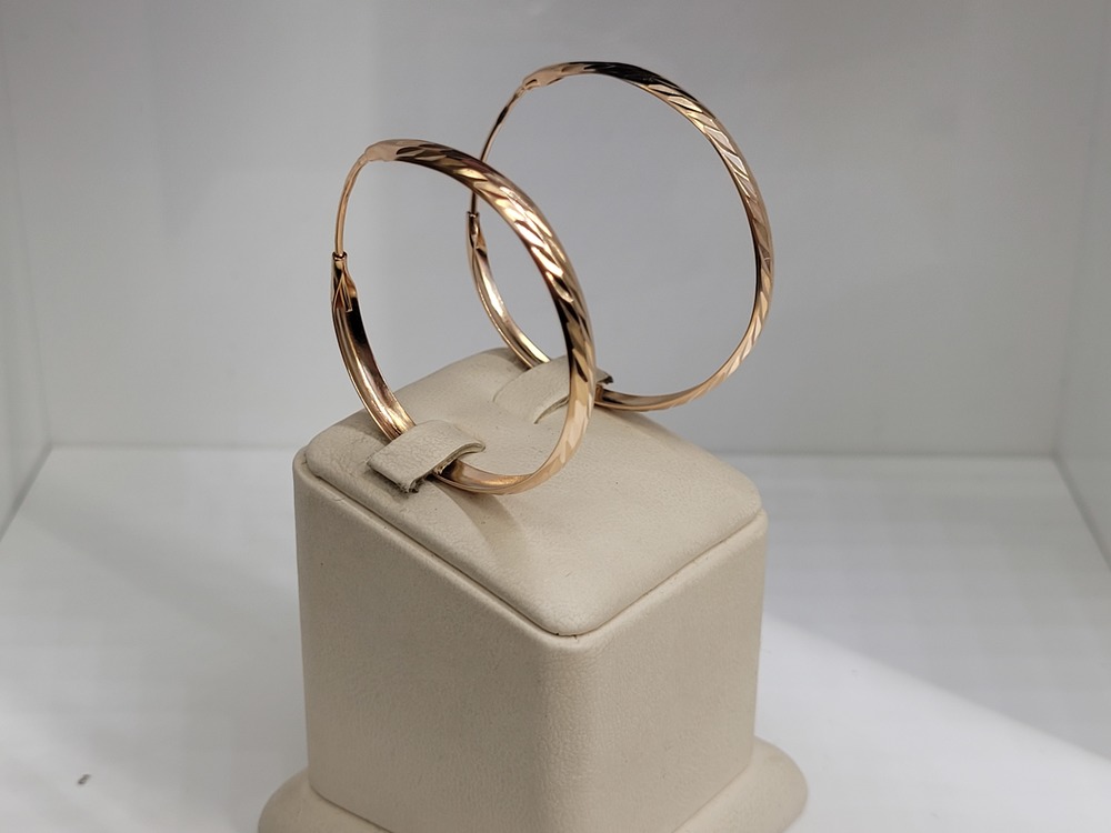 СКОН585 СЕРЬГИ КОНГО (Au 585)