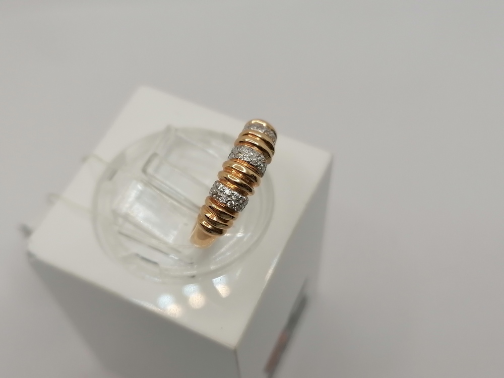 КОЛЬЦО С КАМНЯМИ (Au 585)