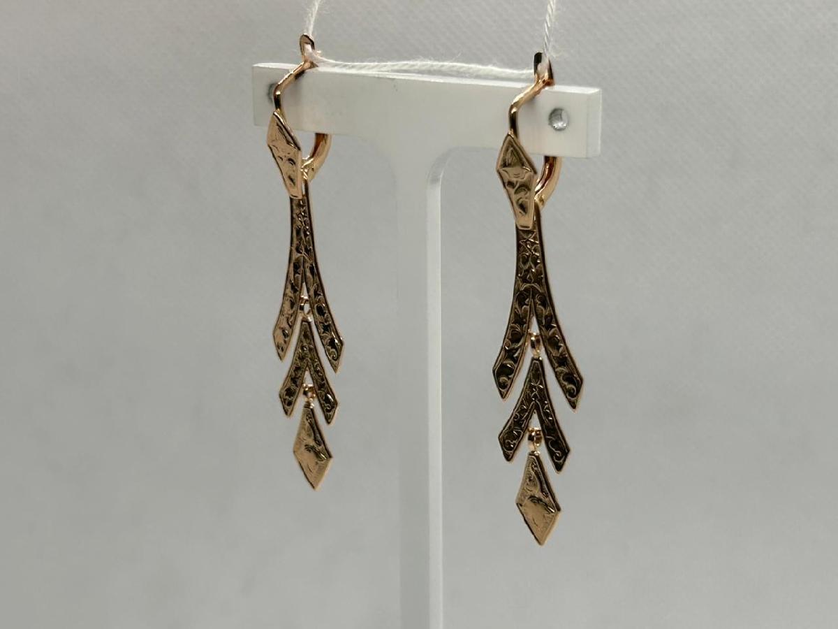 СБКМ585 СЕРЬГИ БЕЗ КАМНЯ (Au 585)