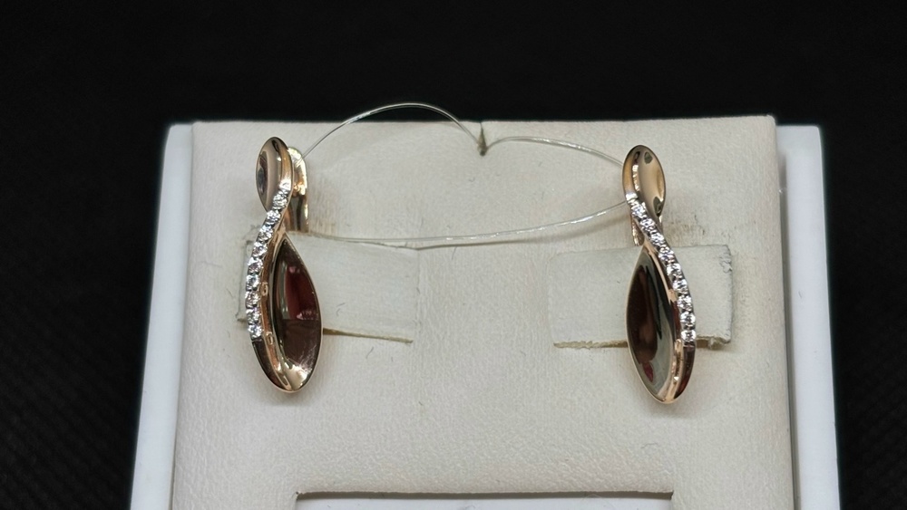 СЕРЬГИ С КАМНЯМИ (Au 585)