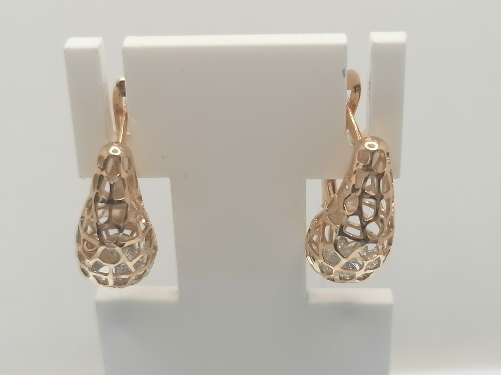 СЕРЬГИ С КАМНЯМИ (Au 585)