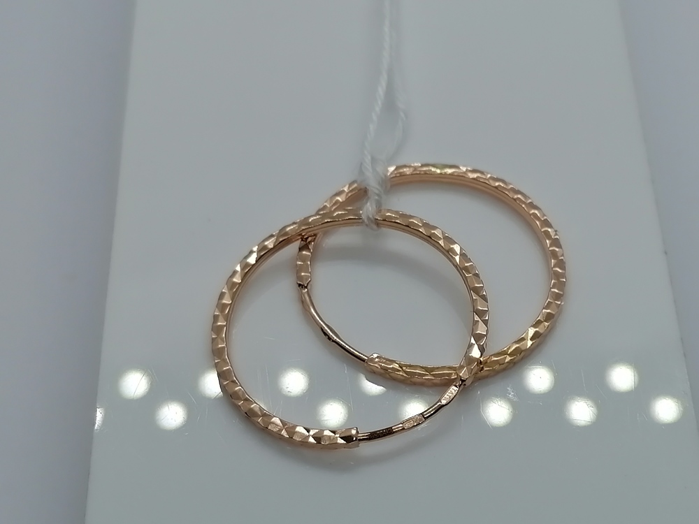 СКОН585 СЕРЬГИ КОНГО (Au 585)