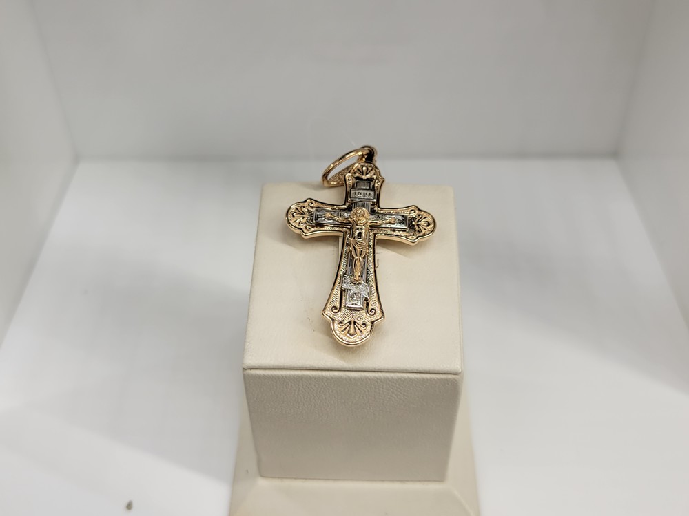 ПОДВЕСКА КРЕСТ без камня (Au 585)