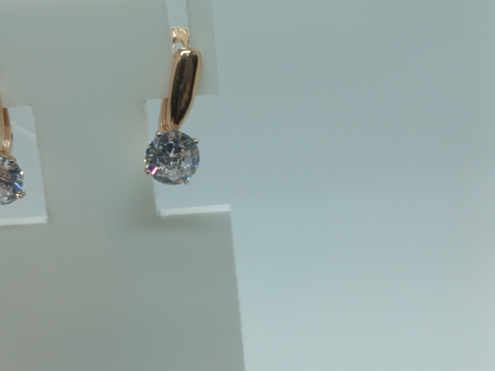 СЕРЬГИ С КАМНЕМ (Au 585)