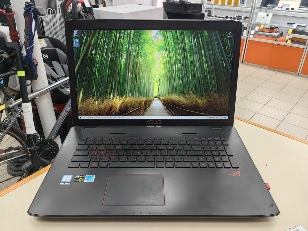 Ноутбук ASUS; Core i7-6700HQ, GeForce GTX 960M, 16 Гб, 256 Гб, Нет