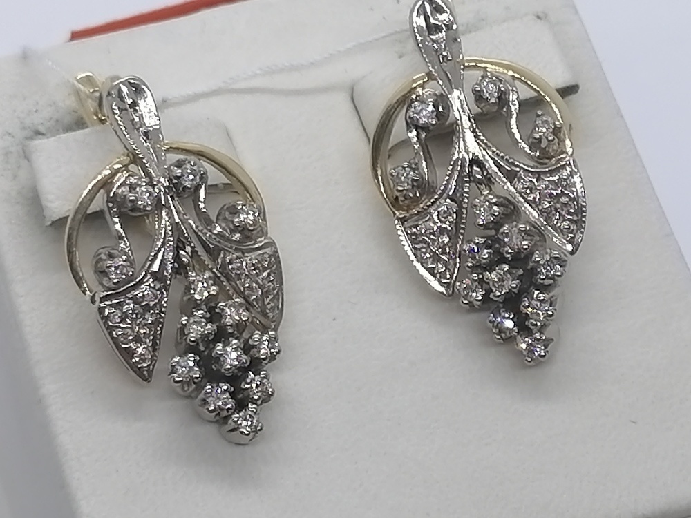 СЕРЬГИ БРИЛЛИАНТ Au 750