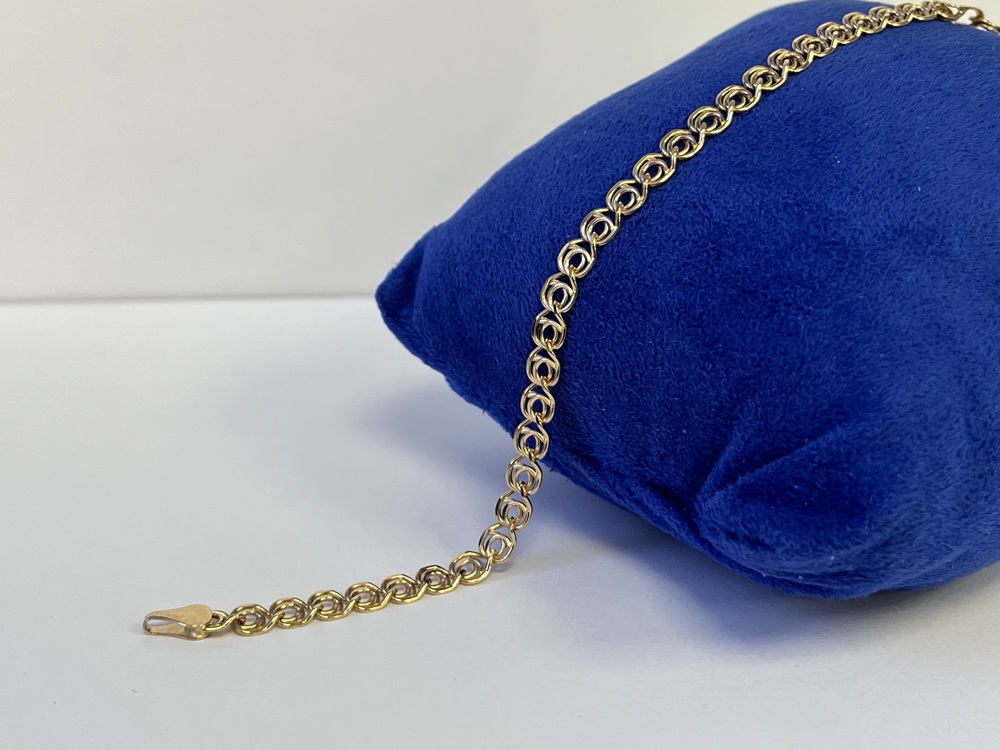 БРАСЛЕТ ПОЛНОВЕСНЫЙ Лав Au 585